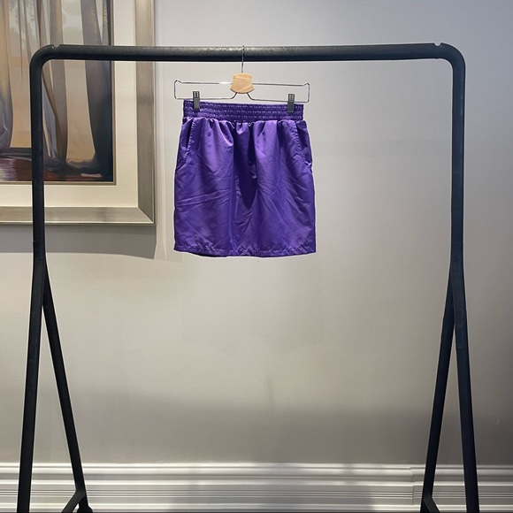 American Apparel Dresses & Skirts - [L] American Apparel Purple High Waisted Mini Tennis Skirt [Women’s]